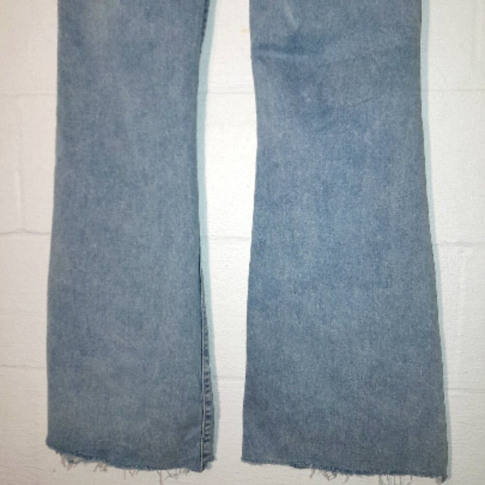 AE Next Level Ripped Super High-Waisted Flare Jean American Eagle Sz 12 Reg NWOT - Picture 7 of 12